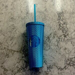 Starbucks Venti Blue Shiny Drink Cup